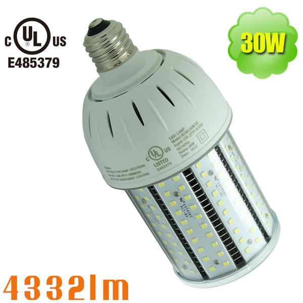 100w metal halide replacement led corn street light 30w high power street lamp bulbs retrofit post top cobra head fixture