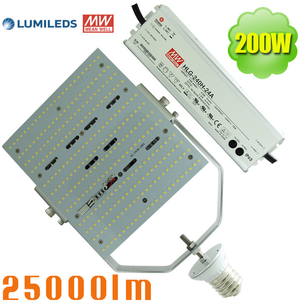 1000w metal halide equivalent 200 watt shoebox led retrofit kits 125 lpw mean well driver mogul screw base e39 parking lot street light