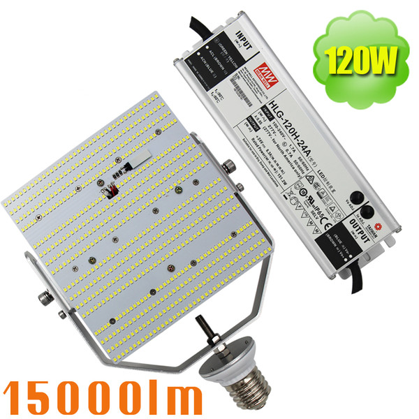 super bright shoebox retrofit 120W LED retrofit kit replacing 250W high pressure sodium lamp 110v 120 volt 240v 277volt