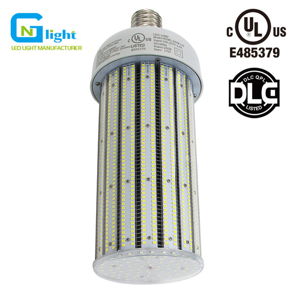 Crystal White PC Cover SMD LED Corn Cob Bulb 250 Watt Work shop Tennis Court High Bay Fixture Light 360 Degree Beam Angle