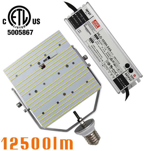 100watt street lights led retrofit e39 e40 mogul base 5000k replace parking lot 400w metal halide hps hid shoebox light