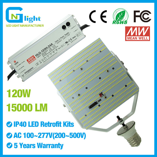 347v 480v mogul base led flood light 120w replace 400w metal halide hid parking lot tennis court lamps ac180~528v input 5000K daylight