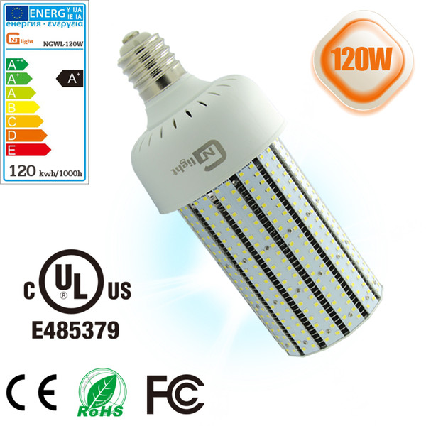 400w mh hps hid equivalent 120 watt led corn cob light ac100-277v mogul screw in base shop high bay bulb