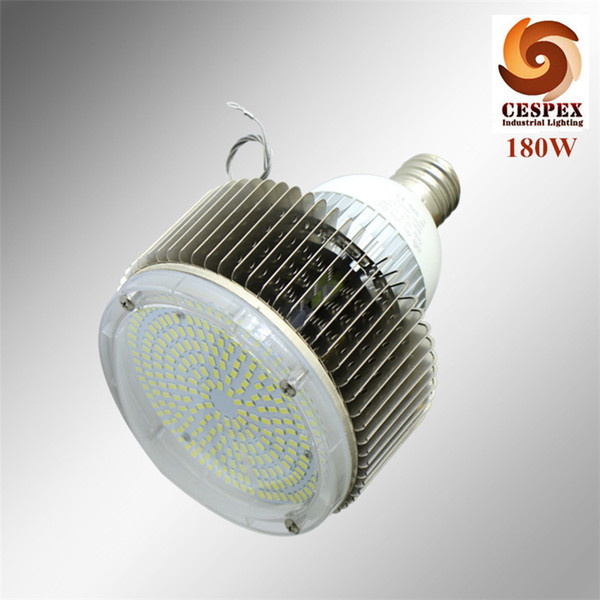 Aluminum 180W LED high bay light e40 e39 AC110V 220V 50/60 hz 180W LED high bay light bulb replace 500W metal halide