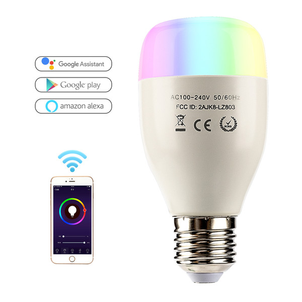 Leadleds WiFi Smart LED Bulb E27 7W AC110-240V lamp LED Dimmable light Bulb Remote Control Led Spot Light Works With Alexa Google Home