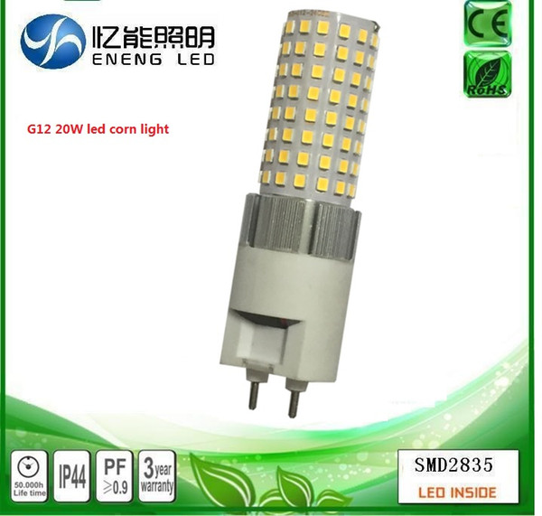 high lumens 2400 lm g12 led corn light 20w 10w g12 led bulb light cri>80 with 2835 led ac85-265V