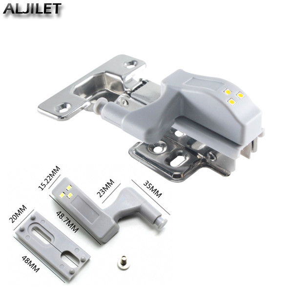 5pcs/lot High Quality Universal Inner Hinge Lamp LED Sensor lamp Cabinet Wardrobe Cupboard Closet Door Night light Auto Switch ON/OFF Bulb