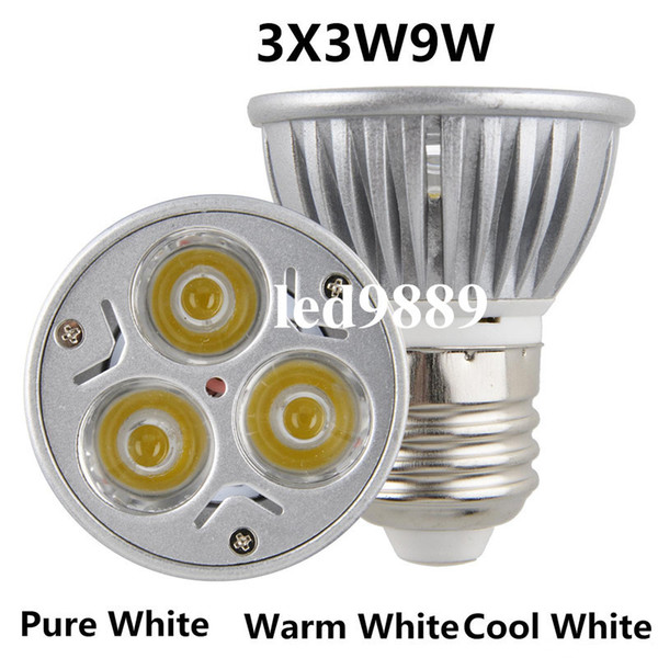 High power CREE GU10(E27/E14/MR16/GU5.3) LED 9WLight lamp Bulb LED Downlight Warm/Cool White ,Free Shipping