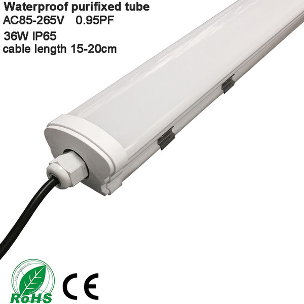 Pri-proof led tube light IP65 Purification fixture 4ft 1200mm 36W Waterproof Led Tube Light replace fluorescent led lamp New Style AC85-265V