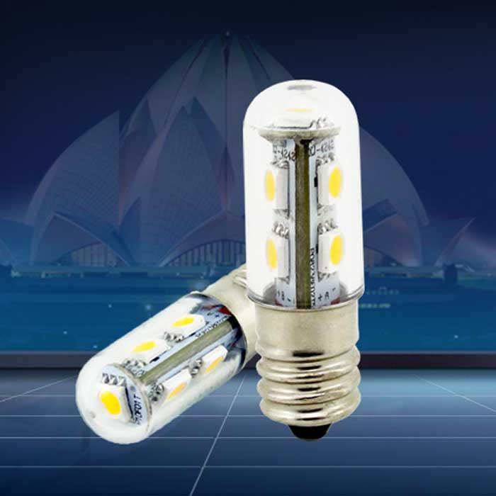 BEST E14 1W 7x5050 SMD 80-100LM 2800-3200K Warm White Light LED Refrigerator Bulb Corn Light 110V 220V AC