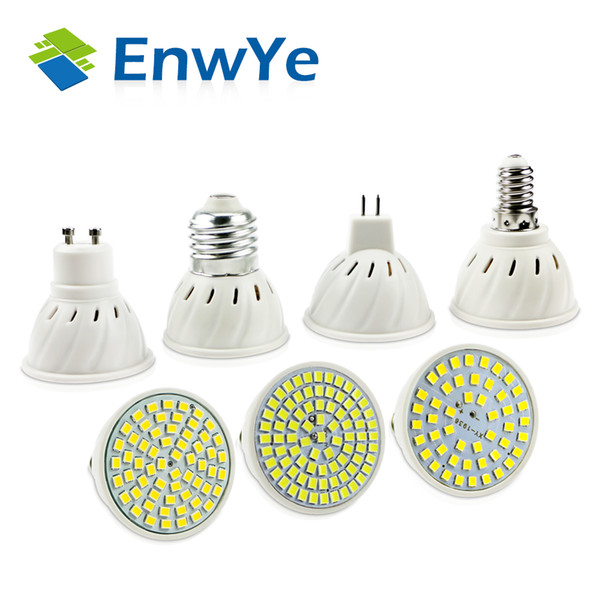 E27 E14 MR16 GU10 Lampada LED Bulb 220V 240V Bombillas LED Lamp Spotlight 48 60 80 LED 2835 SMD Lampara Spot Cfl