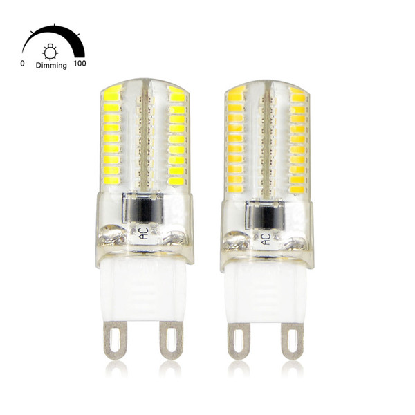 10Pcs Dimmable 3014 LED Droplight 110V 220V G9 LED Lamp Bulb 64LEDs Spotlight Chandelier Lamp Ampoule Candle Luz