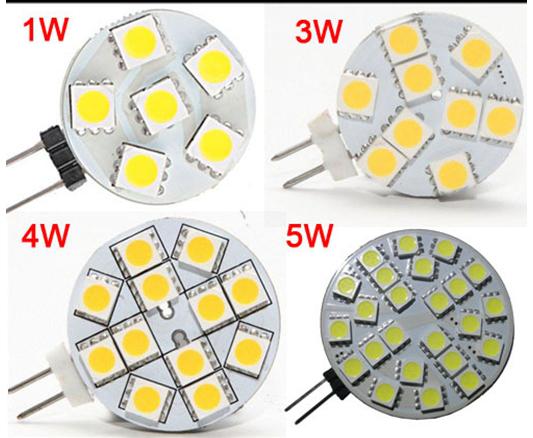 DC 12V G4 1W 2W 3W 4W 5W Home Car RV Marine Boat LED Light Bulb Lamp 6 leds 9 leds 12 leds 24 leds 5050 SMD 12V Free Shipping