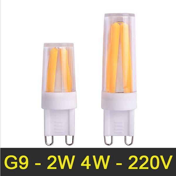 NEW G9 LED Lamp 2W 4W 220V 230V 240V Filament LED G9 Light Bulb Dimmable Lampada LED Chandelier Lights Replace Incandescent Lamp