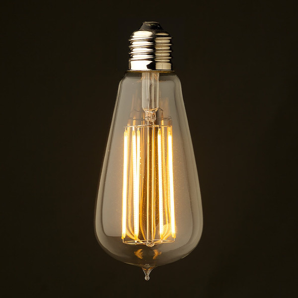 Vintage LED Long Filament Bulb,4W 6W 8W,Super Warm 2200K,Edison Classic ST19/ST64,Certified by UL,Dimmable