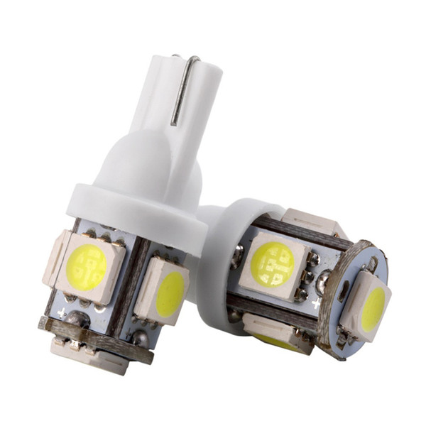 LEDGLE 0.6W Car LED Bulbs T10 License Plate Lights Efficient Car Door Light Interior Light, 6000K, 10 Pcs