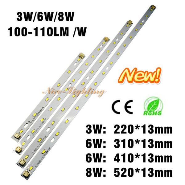 5730SMD Epistar Chip LED Bar Light, 3W 6W 8W LED Strip 100-110LM/W Super Brightness With Cable connector