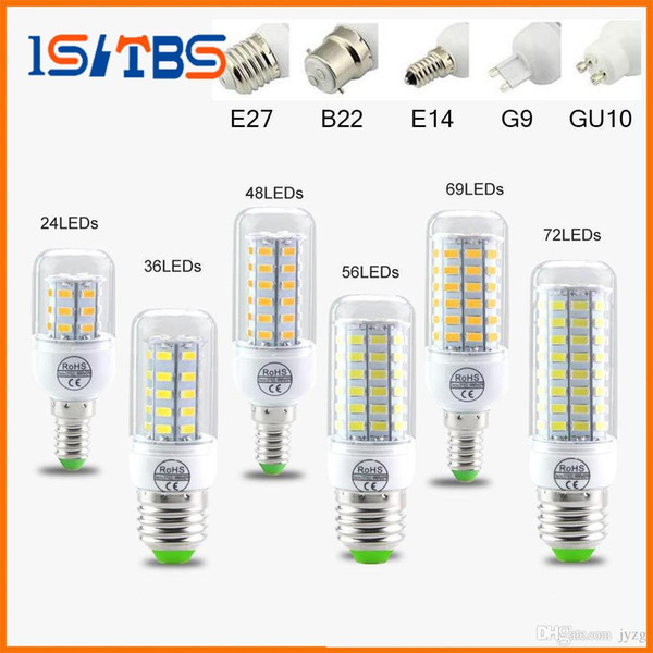 SMD5730 E27 GU10 B22 E14 G9 LED lamp 7W 12W 15W 18W 20W 220V 110V 360 angle SMD LED Bulb Led Corn light