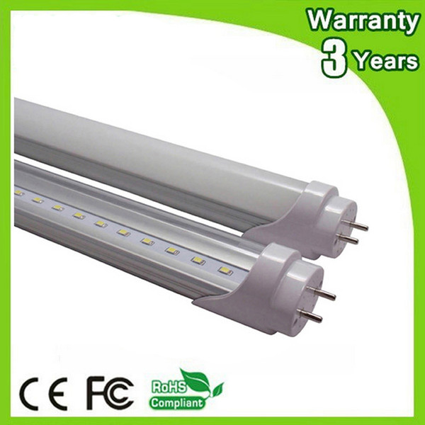 (50PCS/Lot) 85-265V 3 Years Warranty 2ft 3ft 4ft 5ft 600mm 900mm 1500mm 1200mm T8 LED Tube Light Fluorescent Lamp Daylight