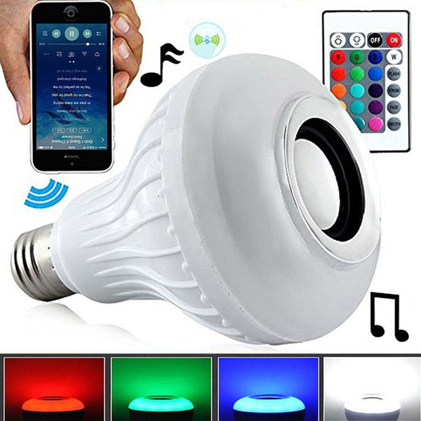 3.0 USB port 12W music playing Bluetooth Speaker Bulb power with Music Playing Light with 2 remote controller