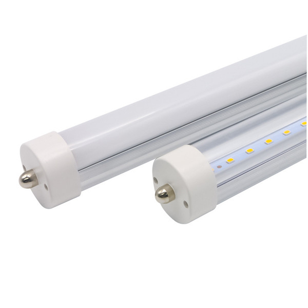 8ft FA8 LED Tube Single Pin 45W 192pc LED Tubes Light Repalcement Fluorescent Tube Lamp 2400MM SMD2835 LED Lighting Bulb light Free shipping