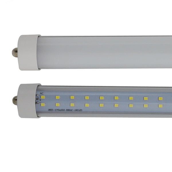 T8 8ft FA8 R17D end cap doubble row 384pcs 65W LED Tube Lights LED Tubes Light Repalcement Fluorescent Tubes Lamp 2400MM SMD2835 light Bulbs