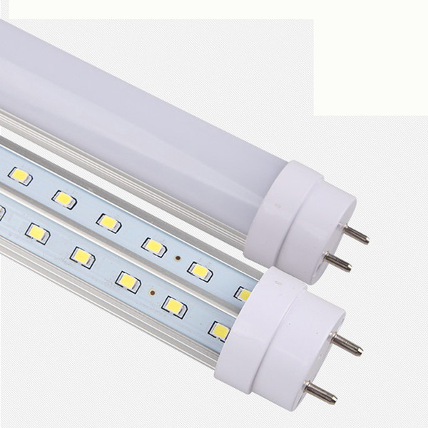 Hot!! B36W V-Shaped T8 LED Tube Light 4FT 1200MM Clear cover /Milky cover 192 LEDs SMD2835 LED Fluorescent Lamps AC 85-265V free shipping