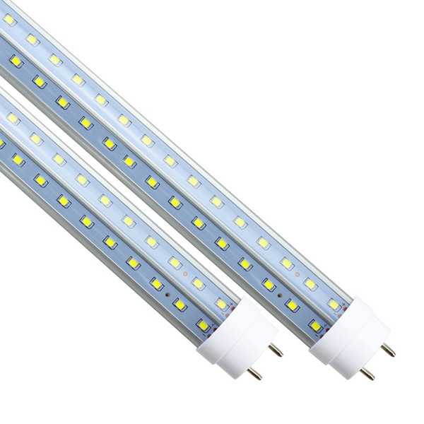 (25 pieces/lot) LED T8 G13 tube 18w 20w 600mm 2000lm 110v 220v 85-265v Transparent Clear cover milky cover free shipping 2ft white SMD2835