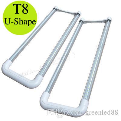 Hot!T8 G13 U shape led Tube 18w led Light Repalcement Fluorescent 110lm/w SMD2835 U tube easy to install inside box Bulb light Free shipping