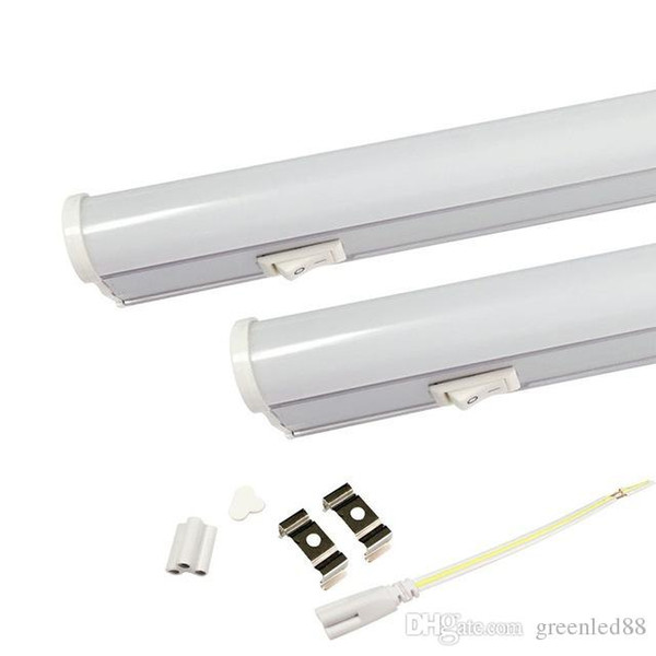 Hot!0.6m T5 Integrated led Tube with cotrol 9w Tube Light Repalcement Fluorescent 110lm/w SMD2835 easy to install with free buckle Bulb ligh