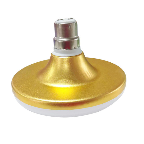 NEW Arrival Gold housing B22 LED Bulb Light 220V UFO LED Lamp 30W Waterproof Dustproof Lampada Bombilla led light fixture for Home Cold Whit