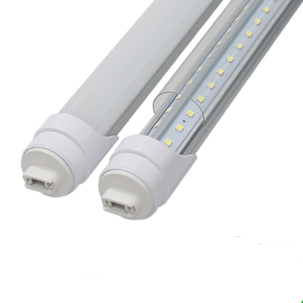 Unique FA8 R17D END CAP 270 degree V shape bean angle 8ft tube 65w led tube T8 lights 120lm/w thick aluminum good heat dissipation wholesale