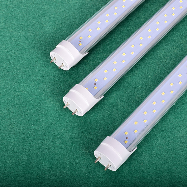 Wholesale New design SMD double rows LED tube light R17D G13 4FT 72W fluorescent lamp T8 tube AC85-265V 1200mm 4 feet high lumen best price