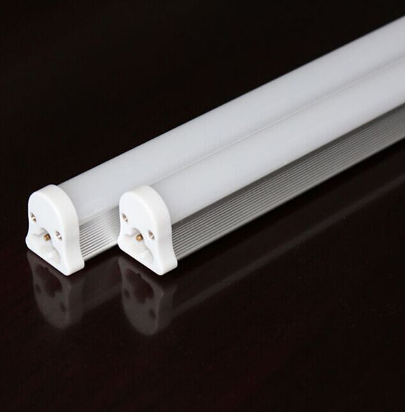 Hot!! T5 Integrated Tube 18W 4FT 1200MM Clear cover /Milky cover Energy Saving LED Tube Fluorescent light AC85-265 AC 85-265V free shipping