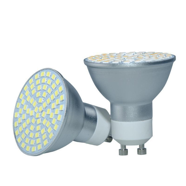 Super Bright GU10 Dimmable LED Spotlight 120V 220V SMD2835 60leds Led Lamp Light GU10 Base LED Bulbs for Home Chandelier Spot Light