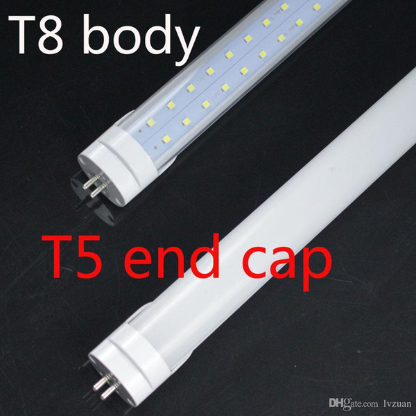 4FT T5 Tube Light 36W t8 body with t5 end cap directly instead of Fluorescent t5 bulb light Tubes Lights lighting AC85-265V free shipping