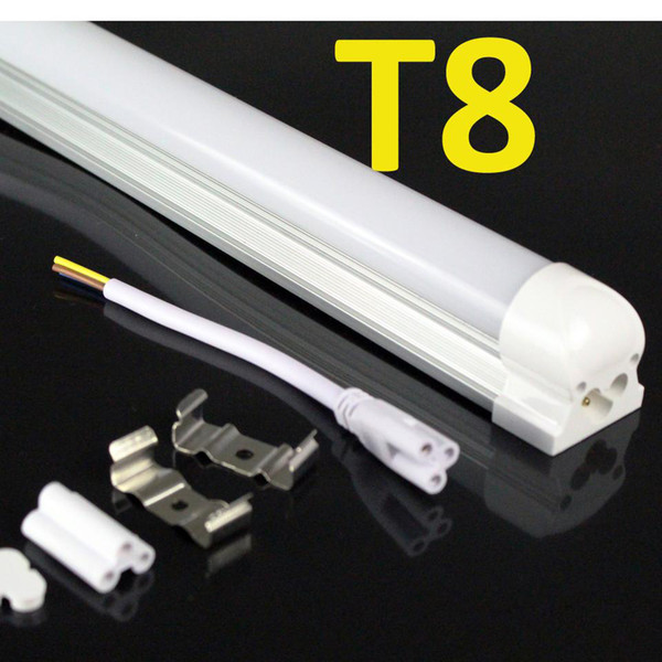 Unique 8ft 45W T8 led Tube light Integrated 2400mm Led Fluorescent Light AC85-305V Factory direct high quality thick aluminum good heat diss