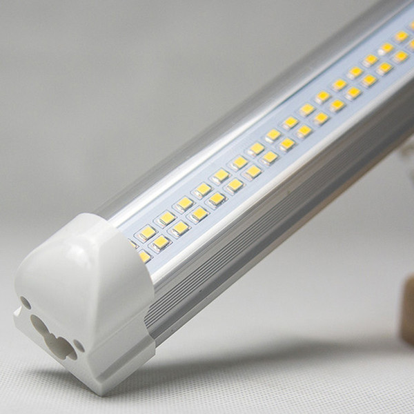 T8 8ftT8 Integrated doubble row/line 576pcs 72W LED Tube Light super brightness Repalcement Fluorescent Tube Lamp 2400MM SMD2835 light Bulbs