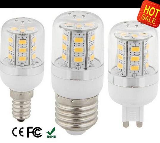 10X Warm Pure White GU10 LED Bulbs Corn Bulb 9W 980 Lumen Cree SMD 5730 5630 With Cover 24leds E27 E14 B22 G9 Home Led light New Arrival