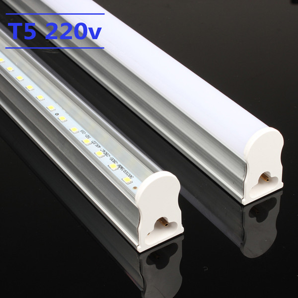 Hot!!T5 Integrated led Tube 18wTubes Light Repalcement Fluorescent 110lm/w SMD2835 easy to install with free buckle Bulb light Free shipping