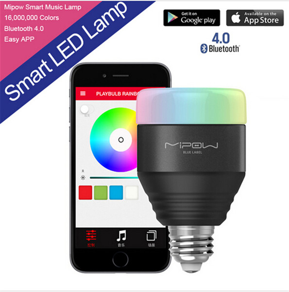 New E27 MIPOW 5W Playbulb Bluetooth Smart LED Light Bulbs APP Smartphone Group Controlled Dimmable Color Changing Smart illumination lamps