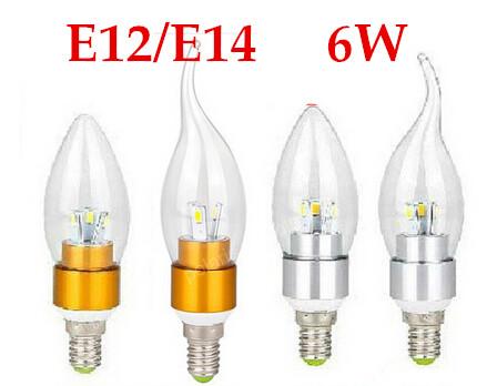 chandelier bulbs E14 E12 E27 Led Candle bulb led lamps Energy-saving lamps led bulbs lighting 6W 5630 SMD New Arrival on sales