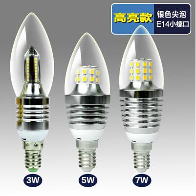 Hot sale Ultra Bright Chandelier Bulbs E14 E27 Led Candle bulb 7W led lamps Energy-saving lamps led lighting 3014 SMDNew Arrival