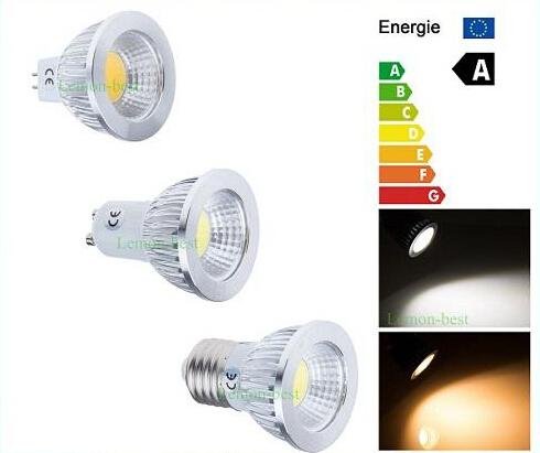 6W 9W 12W E27 E26 GU10 Dimmable COB Led Spotlights 500/600/750 Lumens Warm/Cool White MR16/GU5.3 Led Bulbs Lights 110-240V/12V + CE ROHS UL