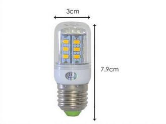 Epacket Ultra Bright SMD5730 E27 E14 LED lamp 7W 12W 15W 18W 220V 360 angle 5730 SMD LED Corn Bulb light Chandelier 24LED 36LED 48LED 56LED