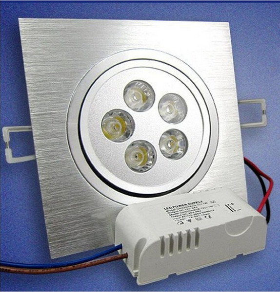 Free shipping 3w 5w AC85-265V Square LED Downlight Light Ceiling Lamp Pure/Warm White Spot Lighting