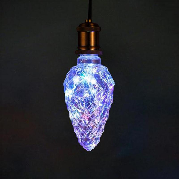 E27 110-220V 3W Energy Saving LED Edison Starry Sky Light PineCones Lamp Bulb for Cafe Bar Restaurant Clothes Shop Home Christmas Decoration