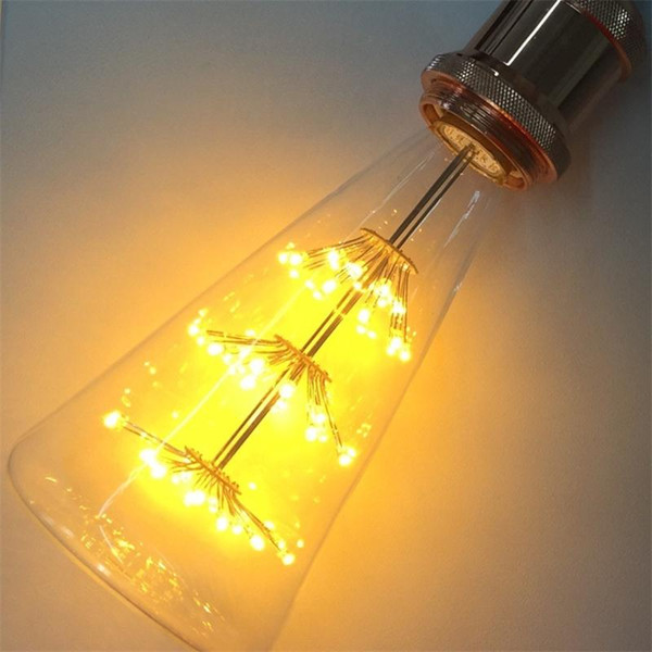 Vintage E27 110V-220V 3W Energy Saving Firework LED Edison Starry Sky Light Bottle Lamp Bulb for Cafe Bar Restaurant Clothes Shop Home Decor