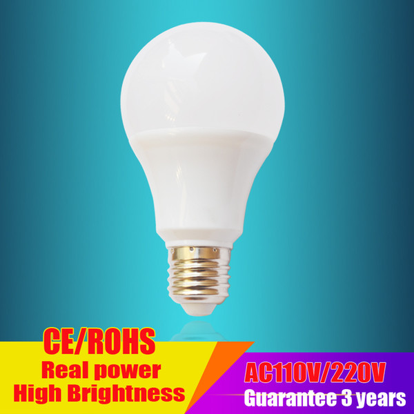 Energy Saving 110V 220V LED Globe Bulbs 3W 5W 7W 9W 12W 15W Daylight 3500K Warm White led bulb pack of 10 LT-005