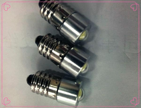 New E10 LED 18V bulb 3V 6V 12V recessed screw LED 1W light 3V-18V led e10 bulb 1W screw base e10 flashlight bulb